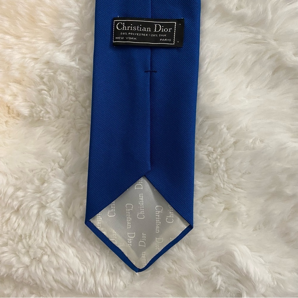 Christian Dior Cobalt Blue Neck Tie - Picture 6 of 13